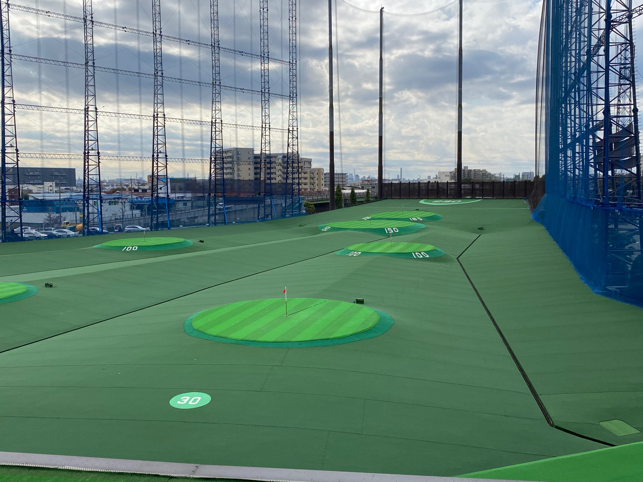 開放感あふれるゴルフレンジ