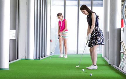 仕上げはパター練習