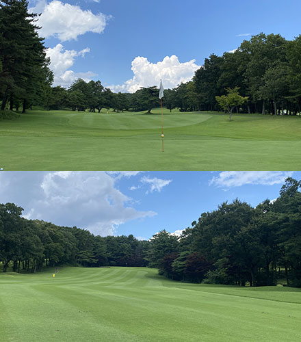 浅見緑蔵と富沢誠造が描く18ホール