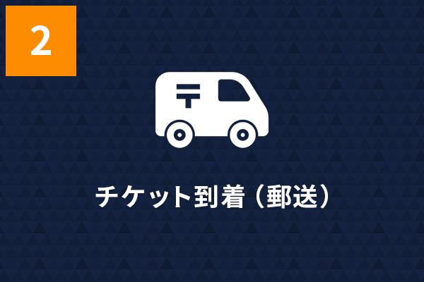 チケット到着（郵送）